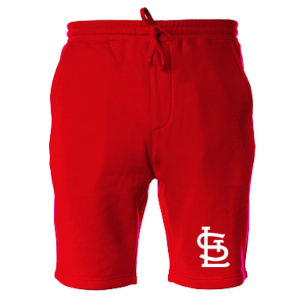 NEW St Louis Cardinals Color Pop Fleece Sweat Shorts Pants RED